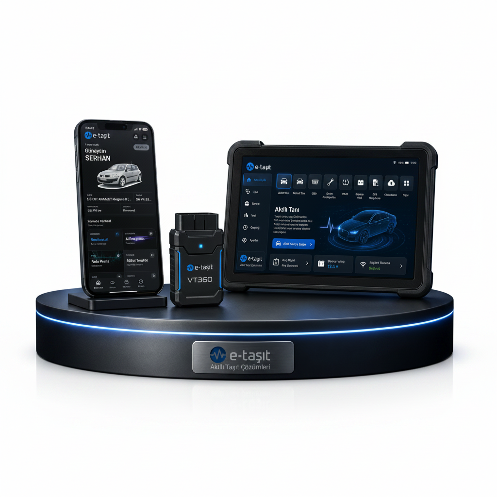 E-Taşıt VT360 seti: OBD, vtOS ve mobil uygulama